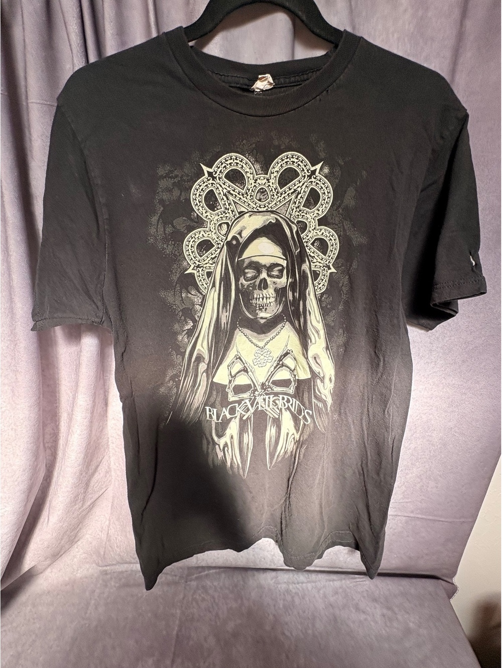 Black Veil Brides Skeleton Nun Graphic Band Tee Size L